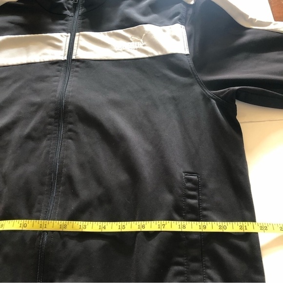 Puma Men’s Performance Black Gray Tricot Track Jacket Size M - Picture 14 of 16